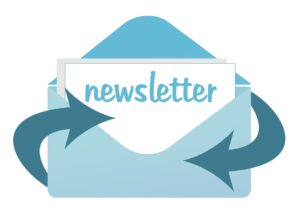 Newsletter-Symbol gezeichnet