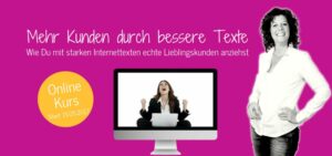 Banner Onlinekurs bessere Texte mit Anja Strassburger