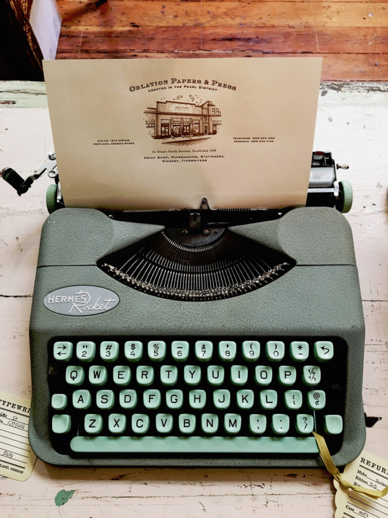 Schreibmaschine fürs Schreibcamp